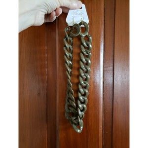 Hush Necklace Earrings Set Light Brown Acrylic Fashion Jewelry New